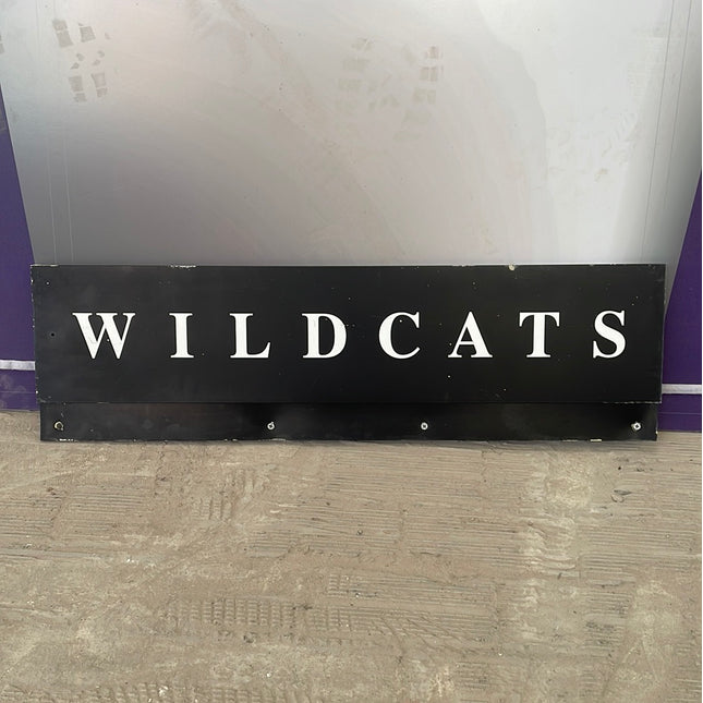 Wildcats Sign / Sign Holder - Northwestern Ryan Field