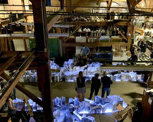 Event Volunteers help with set-up